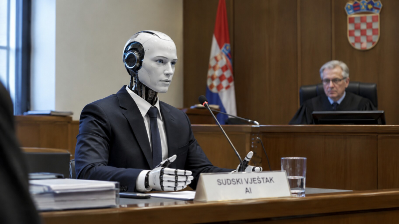 Usv3 ai ilustracija sudski vjestak