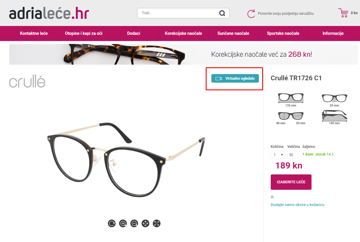 online kupovina dioptrijskih naočala